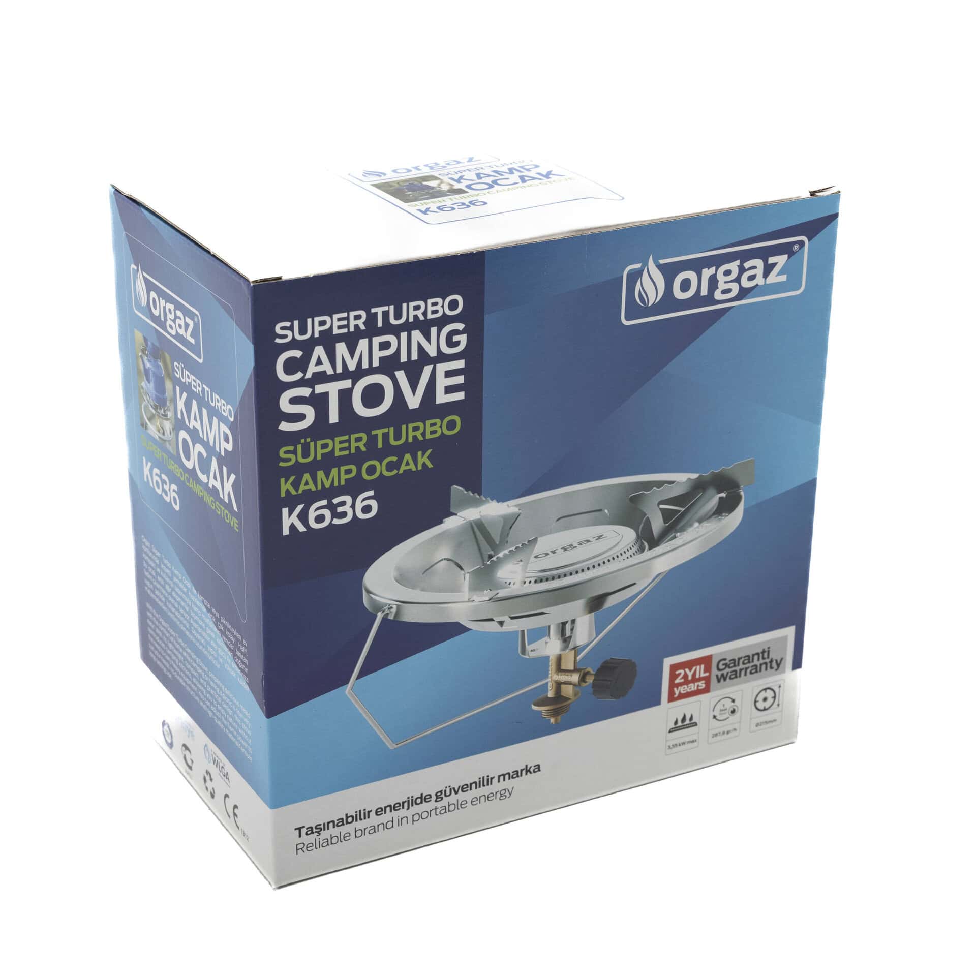 Φορητή Εστία Υγραερίου Καρένα Orgaz K636 Super Turbo - Image 3